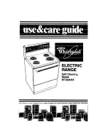 Предварительный просмотр 1 страницы Whirlpool RF3600XX Use And Care Manual