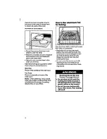 Preview for 12 page of Whirlpool RF360BX Use And Care Manual