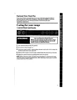 Preview for 19 page of Whirlpool RF360BX Use And Care Manual