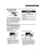 Preview for 19 page of Whirlpool RF361 BXD Use And Care Manual