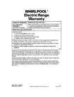 Preview for 34 page of Whirlpool RF361 BXD Use And Care Manual