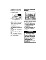 Preview for 12 page of Whirlpool RF3620XV Use & Care Manual