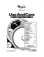 Preview for 1 page of Whirlpool RF362BBD Use And Care Manual