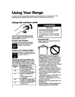 Preview for 8 page of Whirlpool RF362BBD Use And Care Manual