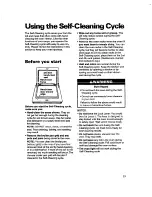 Preview for 23 page of Whirlpool RF362BBD Use And Care Manual