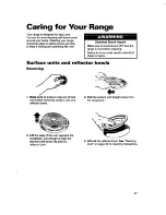 Preview for 27 page of Whirlpool RF362BBD Use And Care Manual