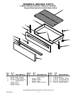 Предварительный просмотр 5 страницы Whirlpool RF362LXT Parts List