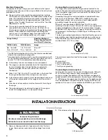 Предварительный просмотр 4 страницы Whirlpool RF362LXTQ Installation Instructions Manual