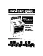 Preview for 1 page of Whirlpool RF365BXP Use And Care Manual