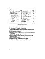 Preview for 2 page of Whirlpool RF365BXP Use And Care Manual