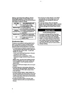 Preview for 8 page of Whirlpool RF365BXY Use And Care Manual