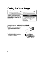 Preview for 22 page of Whirlpool RF365BXY Use And Care Manual