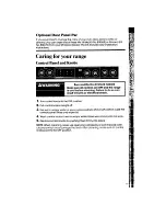 Preview for 15 page of Whirlpool RF365PXW Use & Care Manual