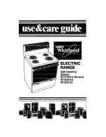 Whirlpool RF365PXX Use And Care Manual preview