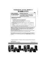 Preview for 28 page of Whirlpool RF365PXX Use And Care Manual