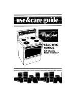 Whirlpool RF367BXP Use And Care Manual preview