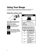 Preview for 8 page of Whirlpool RF367PXD Use And Care Manual