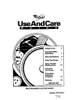 Whirlpool RF377PXY Use And Care Manual preview