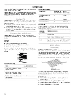 Preview for 14 page of Whirlpool RF380LXPB3 Use And Care Manual