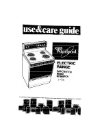 Preview for 1 page of Whirlpool RF385PCV Use & Care Manual