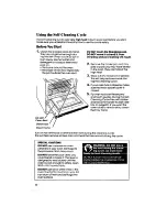 Preview for 20 page of Whirlpool RF3870PXP Use & Care Manual