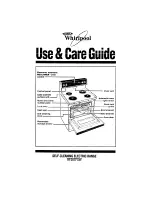 Preview for 1 page of Whirlpool RF387PXW Use And Care Manual