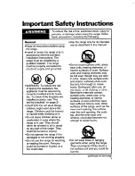 Preview for 3 page of Whirlpool RF4700XB Use And Care Manual