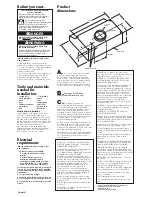 Preview for 2 page of Whirlpool RH2000 Series Installation Instructions