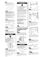 Предварительный просмотр 5 страницы Whirlpool RH2330XJT2 Installation Instructions And Use And Care Manual