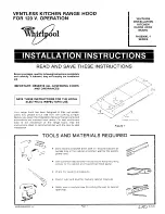 Whirlpool RH2600XL-1 SERIES Installation Instructions preview