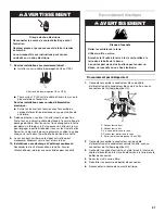 Предварительный просмотр 21 страницы Whirlpool RH3736XL Installation Instructions And Use And Care Manual