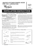 Whirlpool RH5336XL Installation Instructions preview