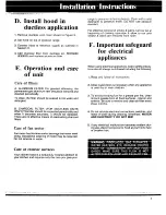 Preview for 4 page of Whirlpool RH6330XL SERIES Installation Instructions Manual