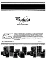 Preview for 6 page of Whirlpool RH6330XL SERIES Installation Instructions Manual