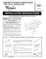Whirlpool RH7330XL Installation Instructions preview