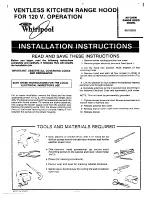 Whirlpool RH7630XL Installation Instructions предпросмотр