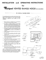 Whirlpool RHH 2300 SERIES Installation And Operating Instructions preview