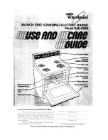 Whirlpool RJE-302B Use And Care Manual preview