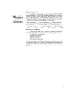 Preview for 11 page of Whirlpool RJE-302B Use And Care Manual