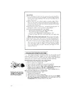 Preview for 12 page of Whirlpool RJE-365B Use And Care Manual