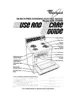 Whirlpool RJE-3750W Use And Care Manual preview