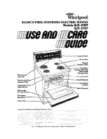 Whirlpool RJE-395P Use And Care Manual preview