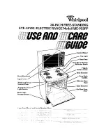 Preview for 1 page of Whirlpool RJE-953PP Use And Care Manual