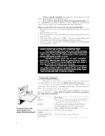 Preview for 8 page of Whirlpool RJE-953PP Use And Care Manual