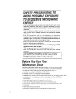 Preview for 2 page of Whirlpool RJM 2840 User And Care Manual