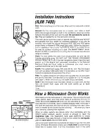 Preview for 4 page of Whirlpool RJM 2840 User And Care Manual