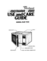 Whirlpool RJM 7450 Use And Care Manual предпросмотр