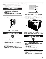 Preview for 31 page of Whirlpool ROOM AIR CONDITIONER Use & Care Manual