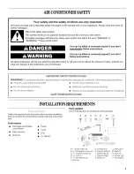 Preview for 3 page of Whirlpool Room Air Conditioners Use And Care Manual