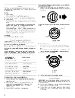 Preview for 8 page of Whirlpool Roper FEP310KN1 Use And Care Manual